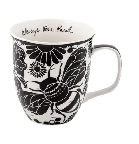 Karma Gifts black and white bee mug thumbnail